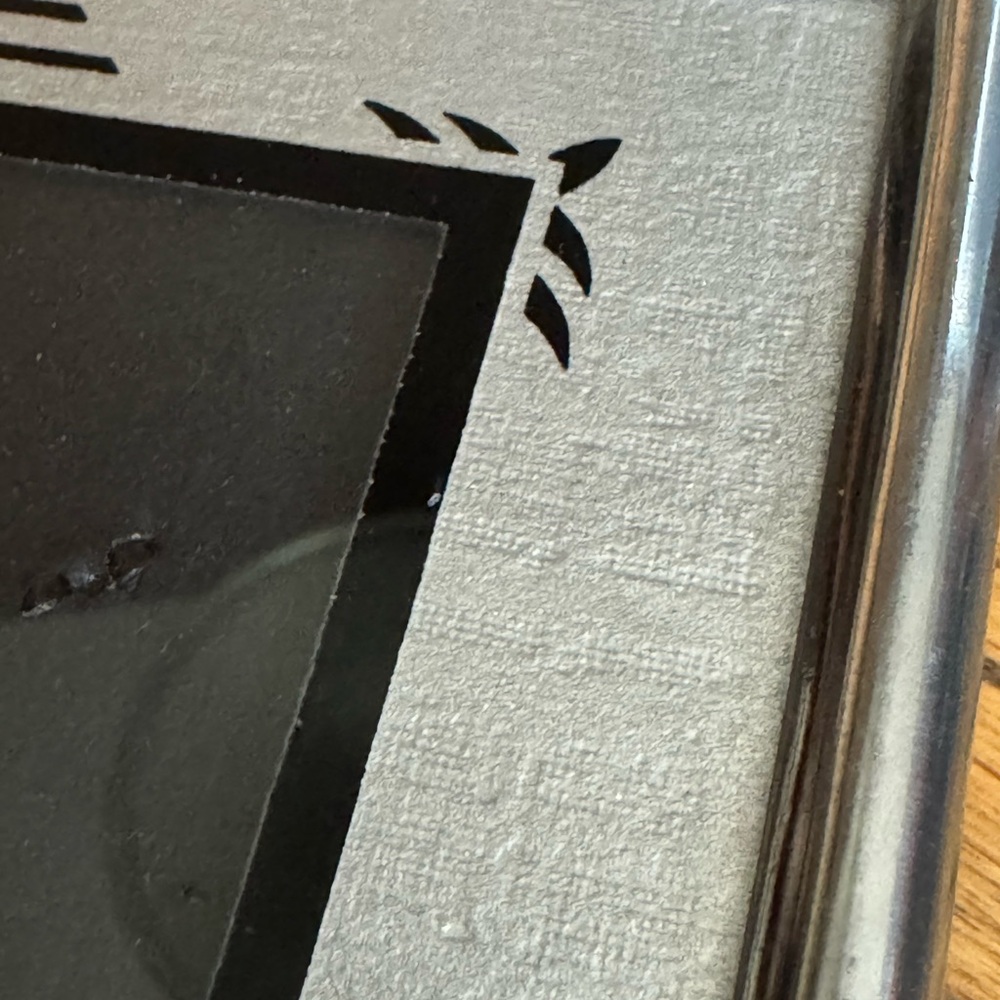 Pair Vintage 1930s Art Deco Silver  Picture Frames 4x6 - Picture 5 of 9